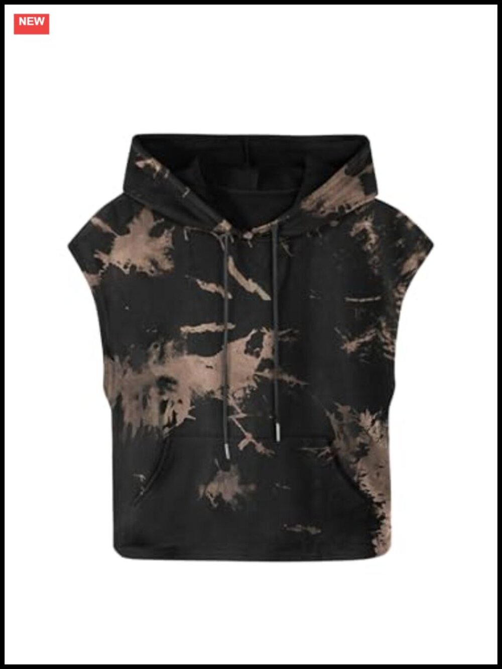 Sleeveless Hooded Crop Tank Top Drawstring Workout Athleisure